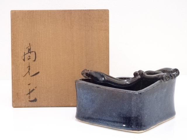 JAPANESE TEA CEREMONY / BOWL SEA CUCUMBER GLAZE 